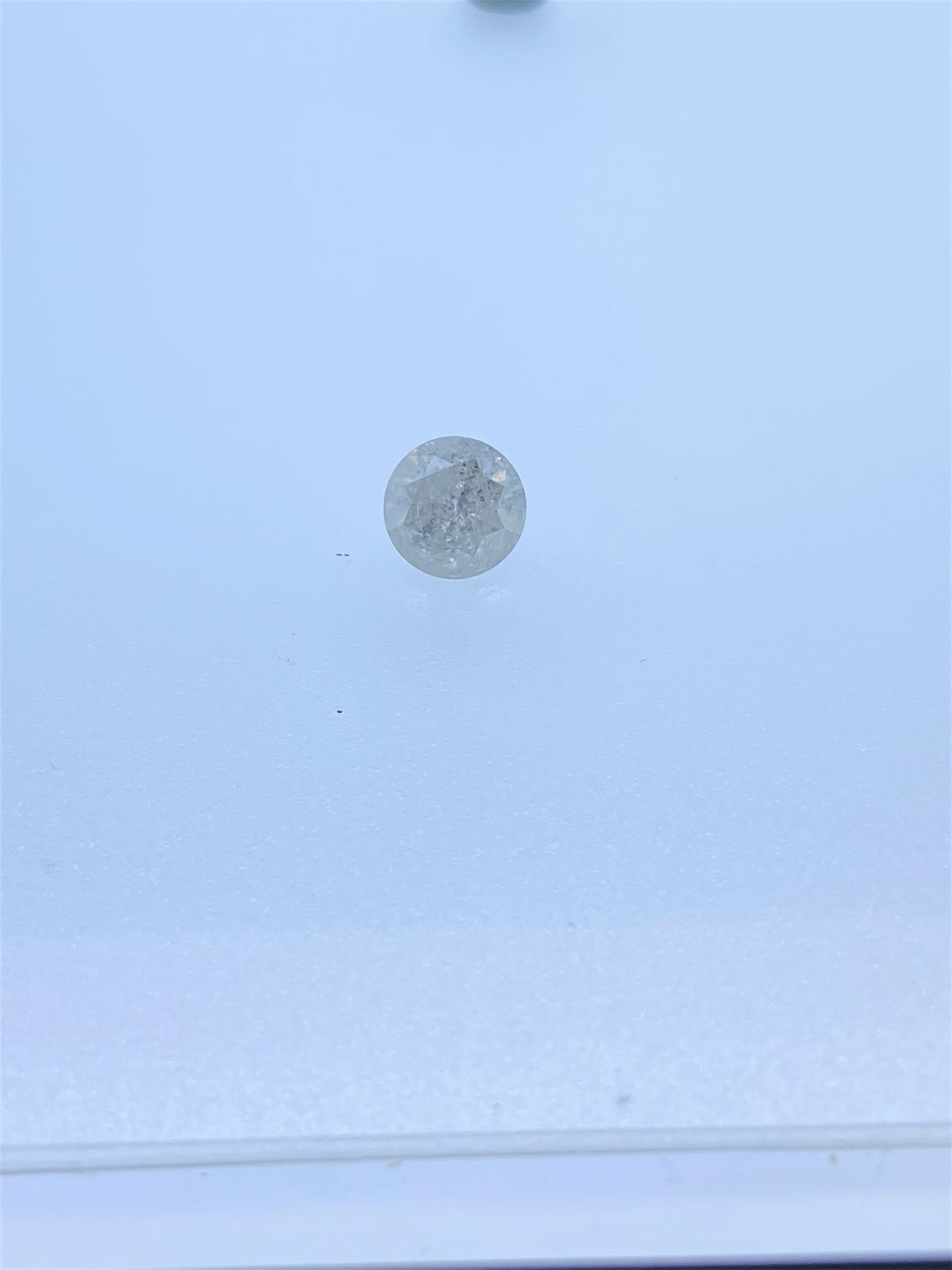 White Salt N Pepper Round Diamond - 1.62 carats