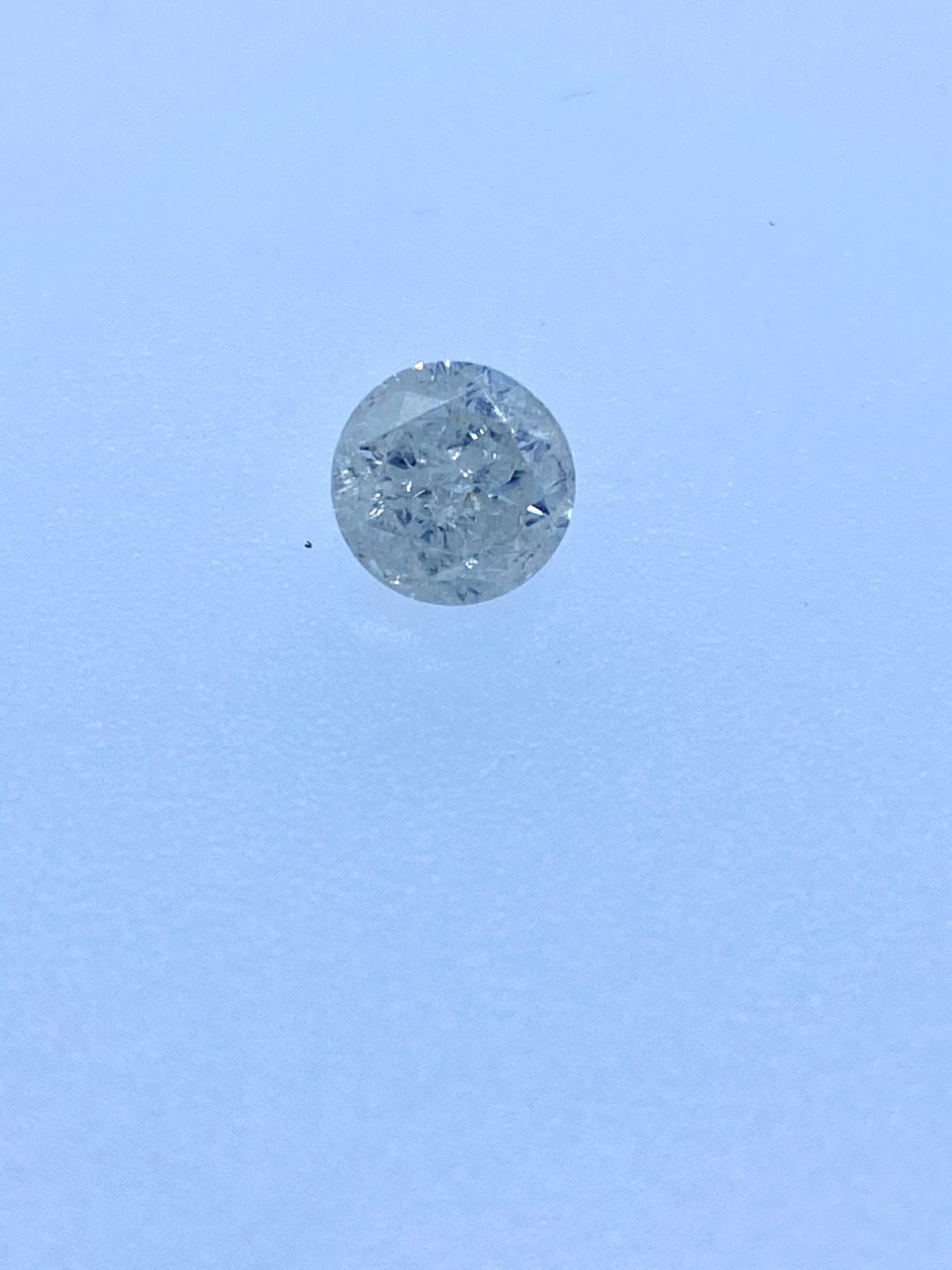 White Salt N Pepper Round Diamond - 1.03 carats
