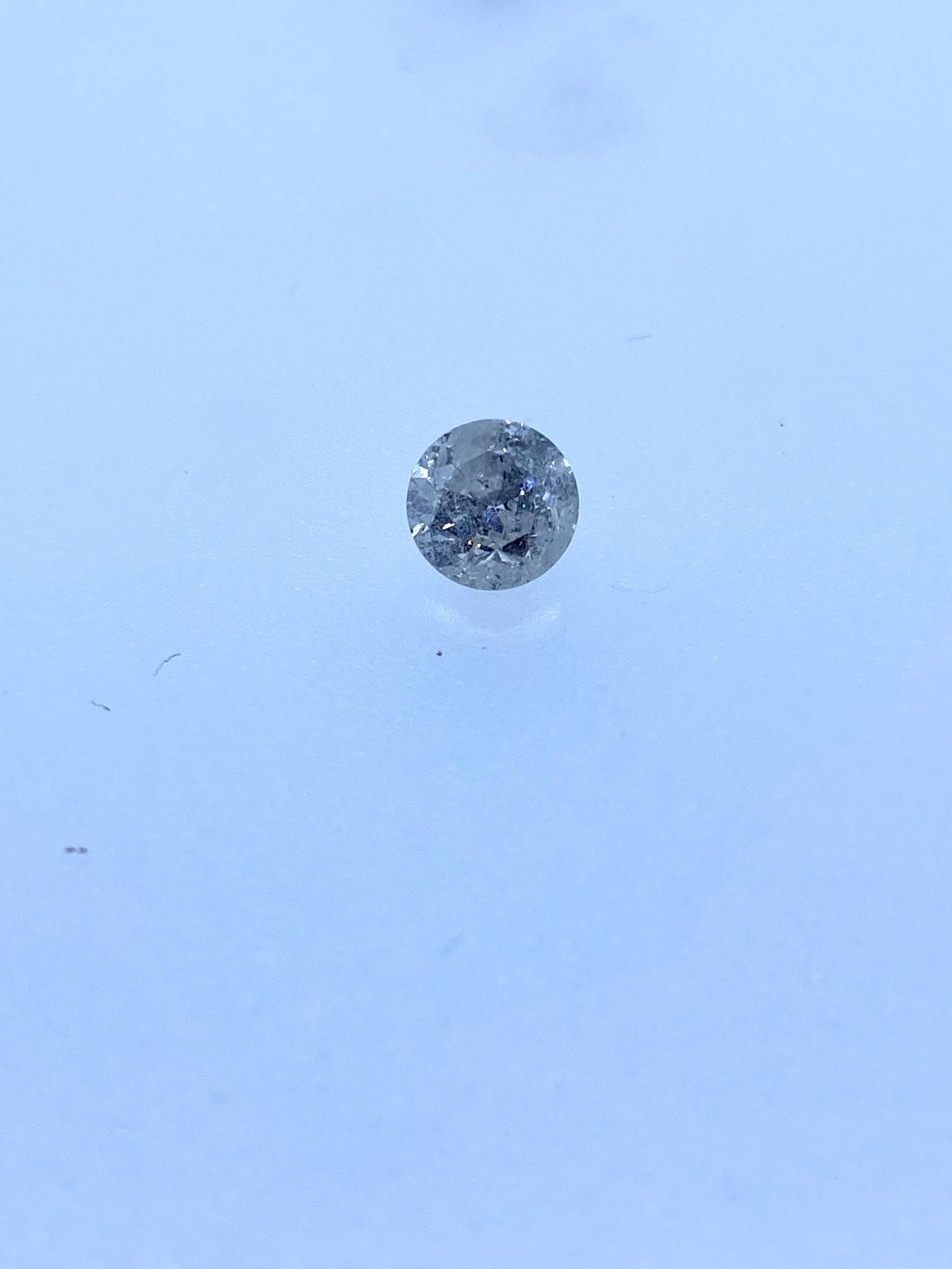 White Salt N Pepper Round Diamond - 1.01 carats