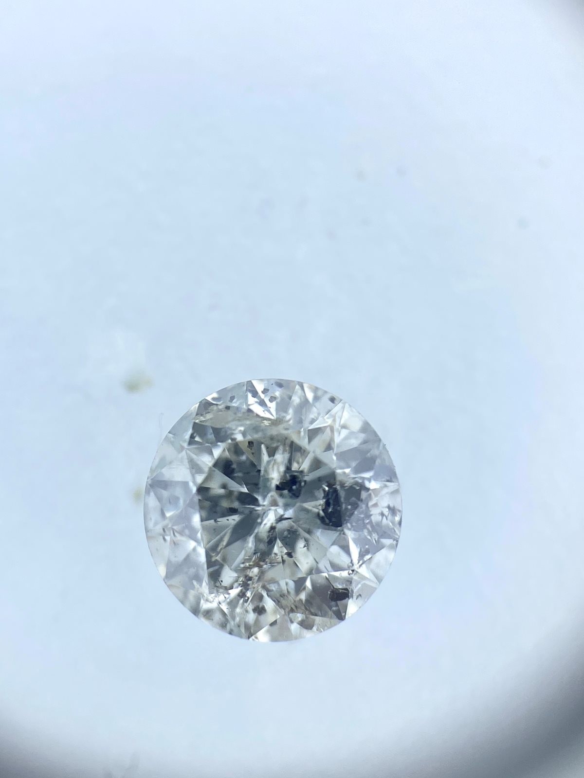 White Salt N Pepper Round Diamond - 0.69 carats