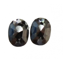 Black Oval Rose Cut Diamond - 3.62 carats
