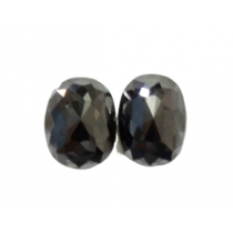 Black Oval Rose Cut Diamond - 3.09 carats