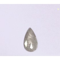 Natural Light Grey Pear Diamond Pcs Rosecut - 1.57 carats
