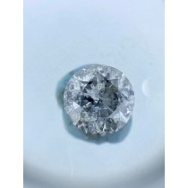 White Salt N Pepper Round Diamond - 0.81 carats