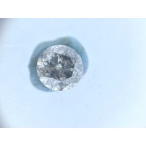 White Salt N Pepper Round Diamond - 0.77 carats