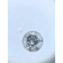 White Salt N Pepper Round Diamond - 0.74 carats