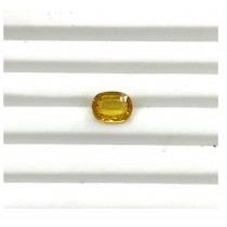 YS-4 Yellow Sapphire Oval cut with heated and treatment Gemstone - 2.53 cts