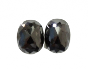 Black Oval Rose Cut Diamond - 3.09 carats