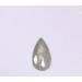 Natural Light Grey Pear Diamond Pcs Rosecut - 1.57 carats